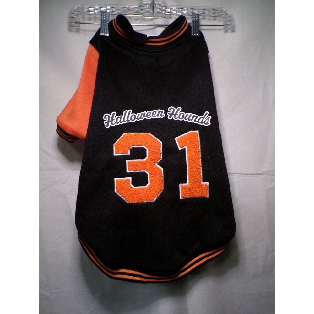 Hyde & EEK! Halloween Hounds Dog Jersey Size L Black Orange 31 Costume